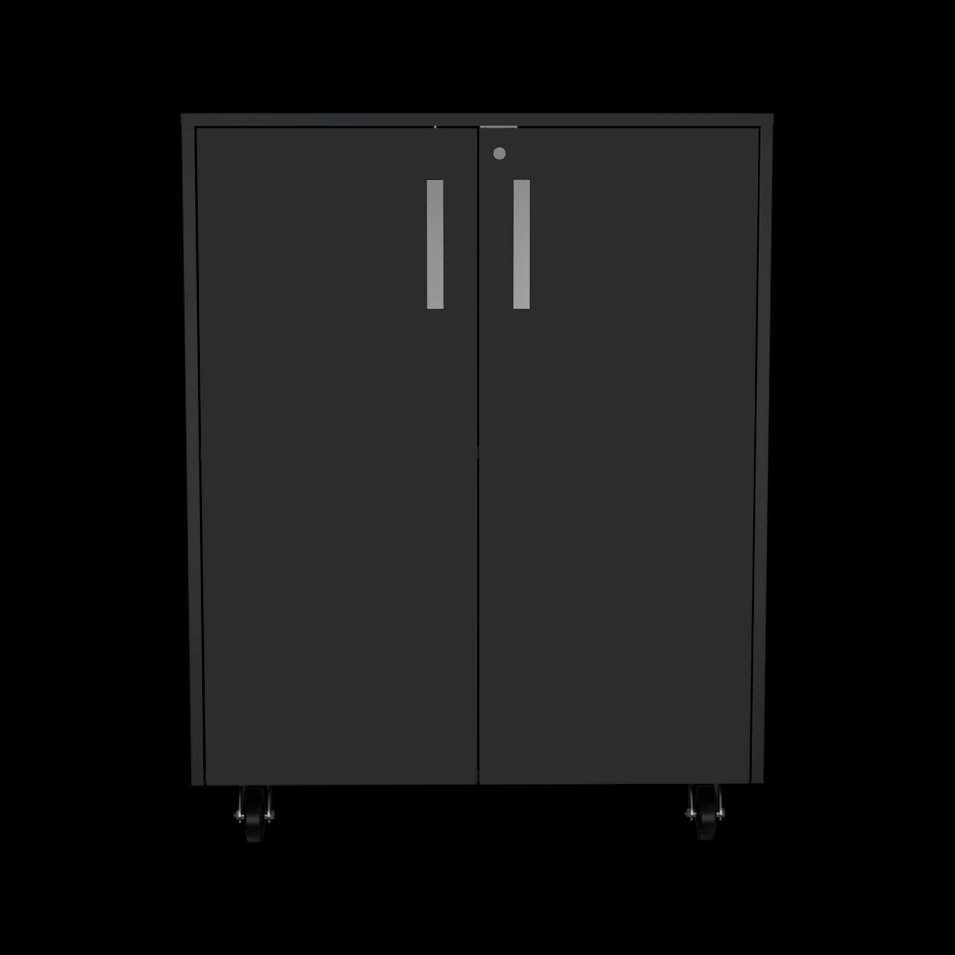 Black 2 Piece Garage Set Black Wood