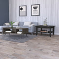 Madison Black And Espresso 2 Piece Living Room Set Black Brown Wood