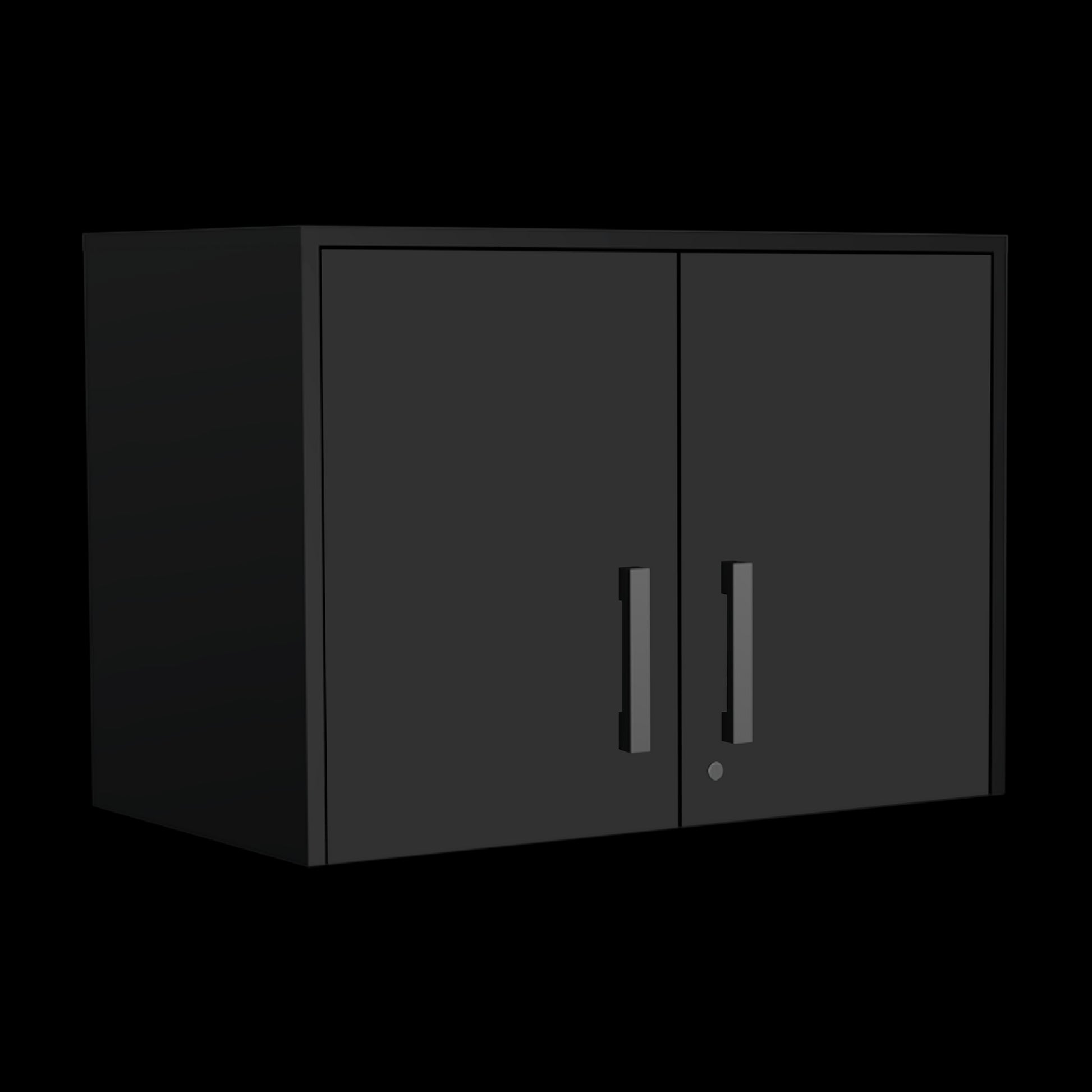Black 2 Piece Garage Set Black Wood
