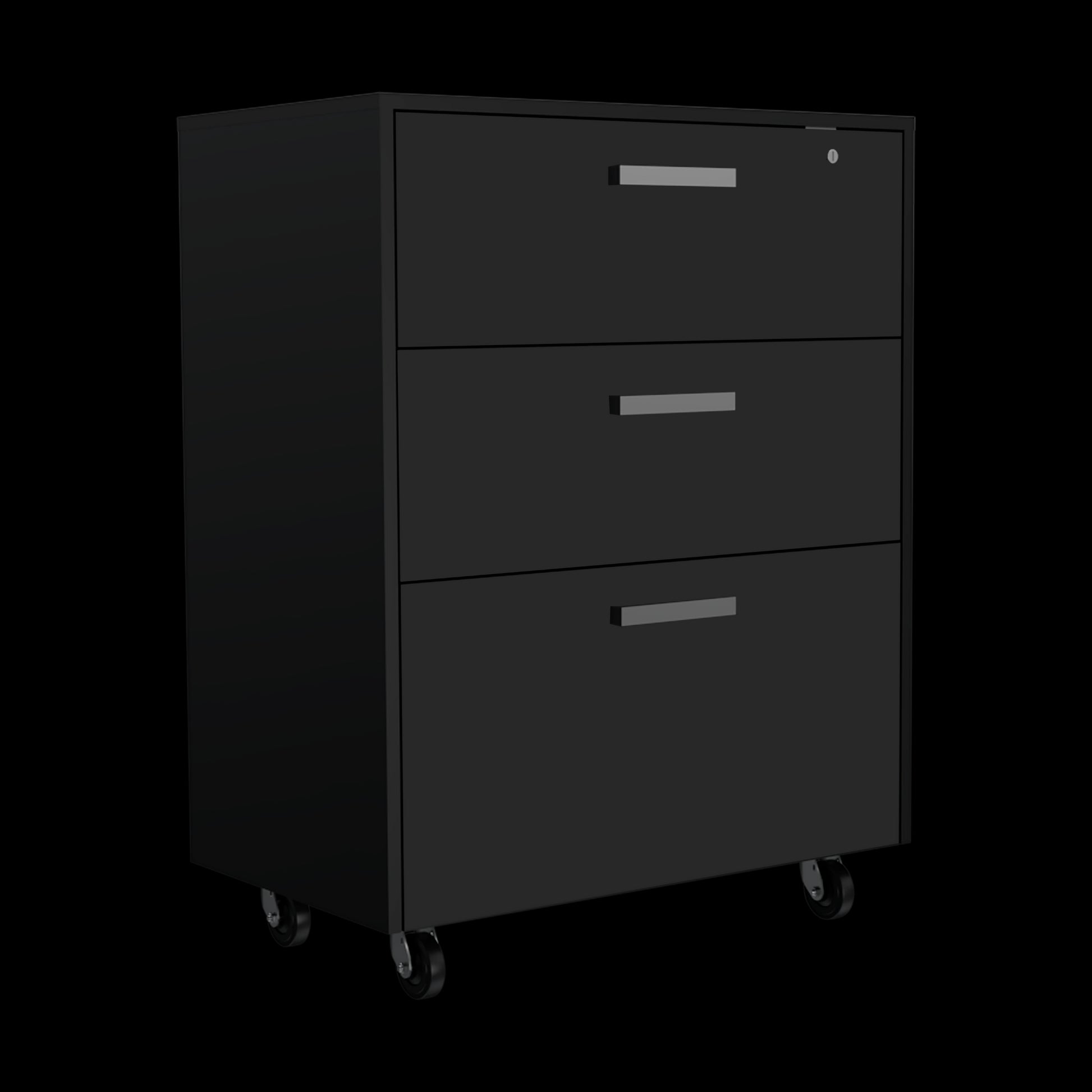 Kaitlyn Black 4 Piece Garage Set Black Wood