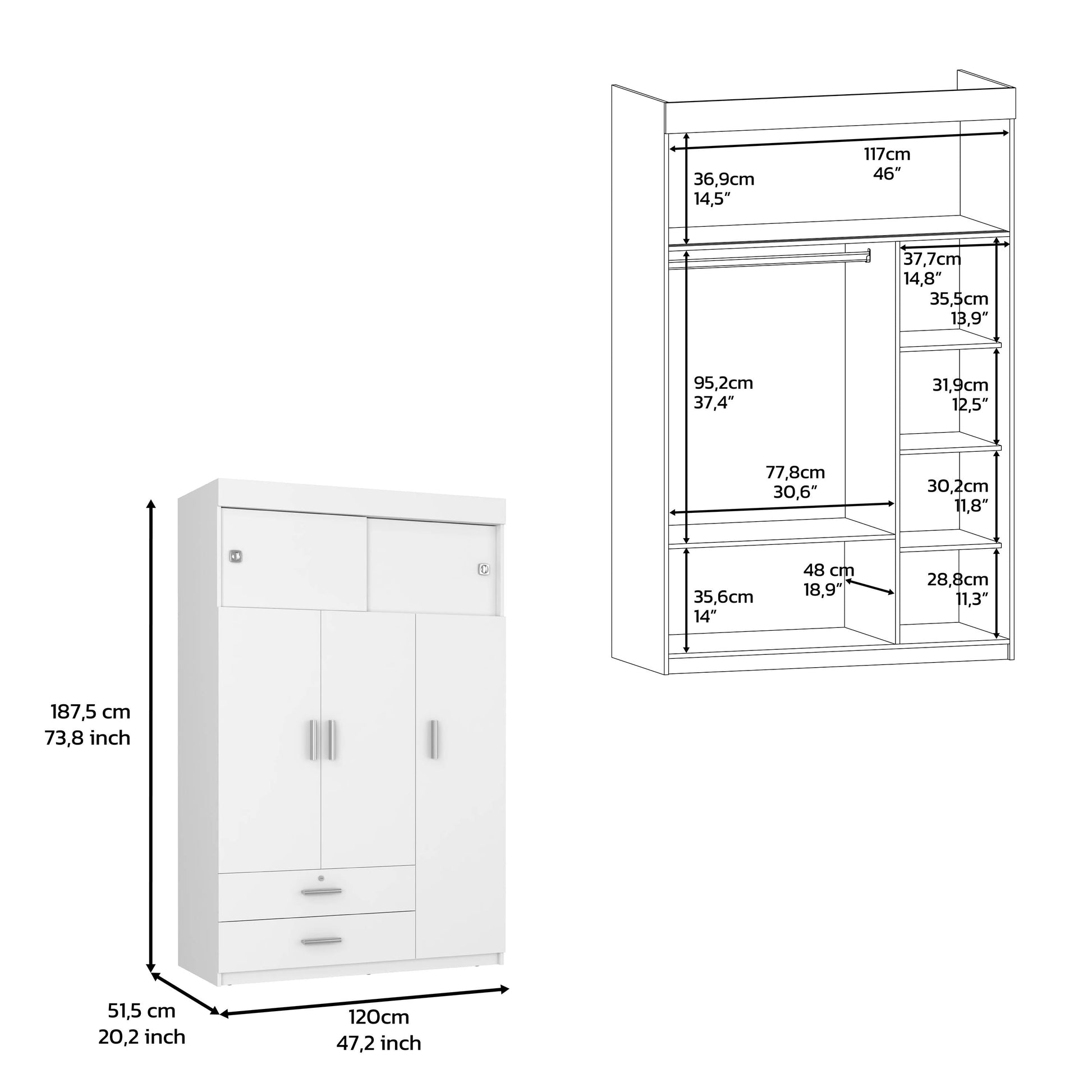 Lorraine White And Light Oak 2 Piece Bedroom Set White Oak Wood