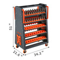 Cat40 Cnc Tool Cart 100Cap 5 Tier Cnc Rolling Carts With Wheels 40 Taper Tool Holder Cnc Mobile Tool Holder Cnc Tool Organizer Cat 40 Tool Holder Set For Storehouse Factory Garage Cat40 100Cap Cement Grey Abs Steel Q235
