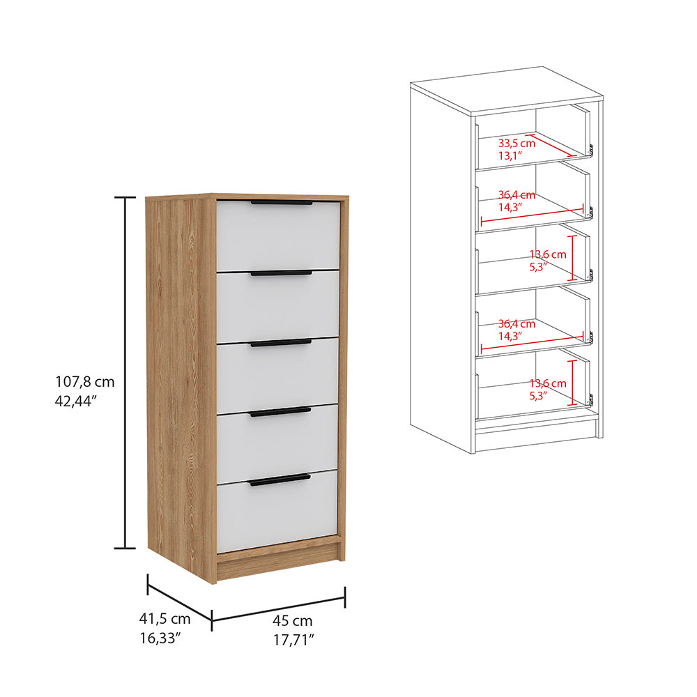 Lorraine White And Light Oak 2 Piece Bedroom Set White Oak Wood