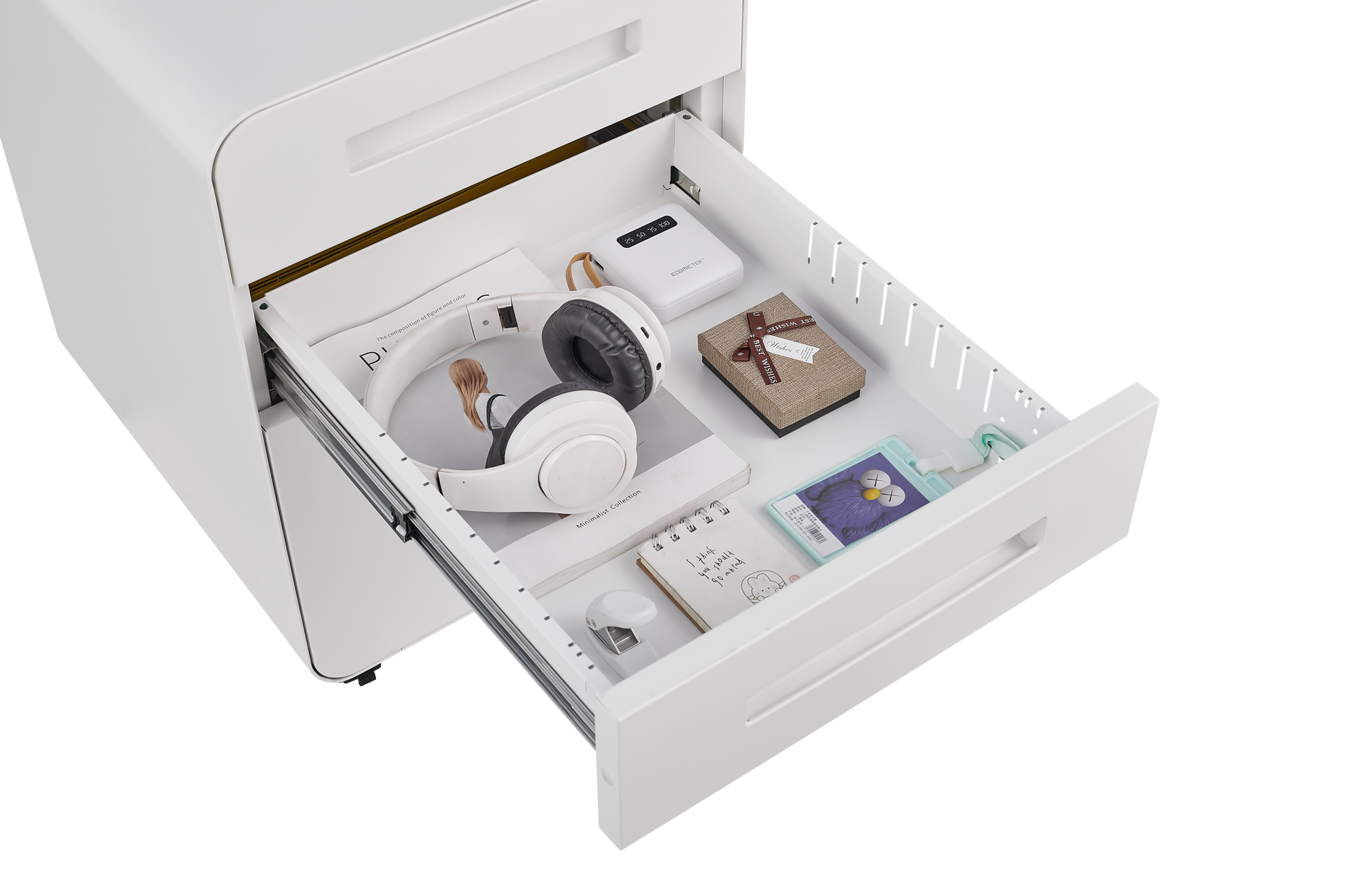 3 Drawer Mobile File Cabinet Under Desk Office,Simple Style Versatile Storage Cabinet For Legal Letter A4 Files, 5 Wheel Design Anti Tilting Cold Rolled Steel Waterproof Moisture Proof White Filing Cabinets 3 4 Drawers White Drawers Included Modern Metal