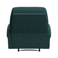 The Newport Recliner Teal Blue Polyester Manual Handle Wood Cushion Back Handle Pine Flared Arms Polyester