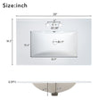 30Inch Transitional Style Bathroom Vanity Cabinet Combo With Ceramic Sink,Soft Close Door Black Bathroom Solid Wood Mdf