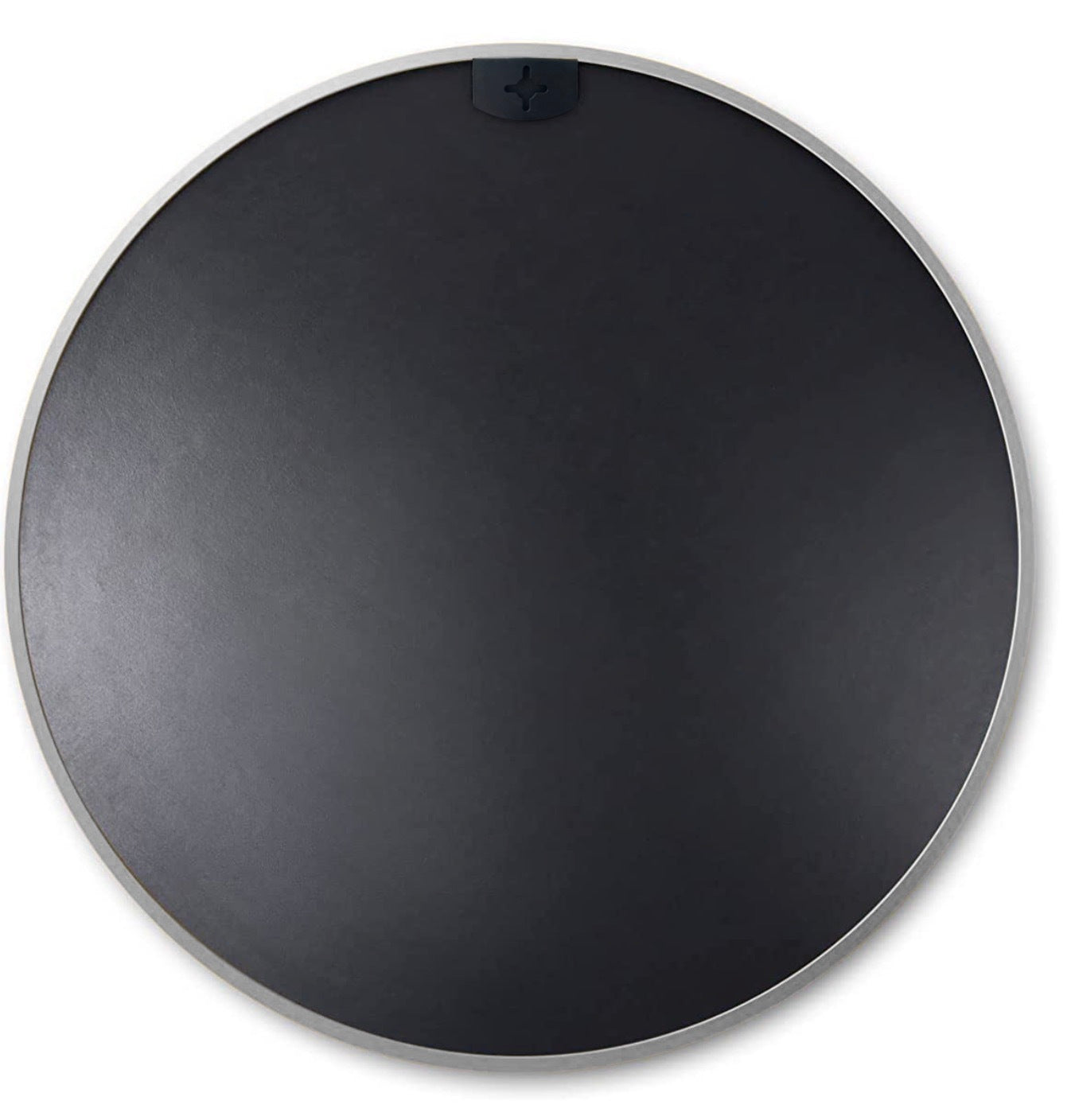 Silver 32 Inch Metal Round Bathroom Mirror Silver Classic Mdf Glass Aluminium Alloy