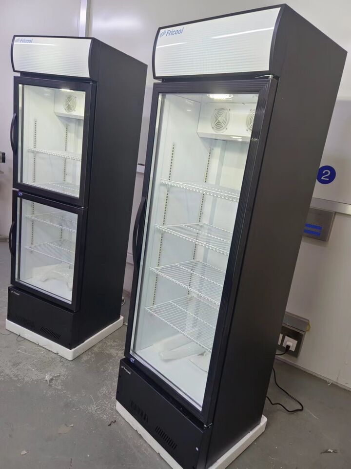 23" Single Glass Door Refrigerator With Led Lights Inside The Catsers Etl Nsf Approved Antique Black American Design Polyurethane Foam Abs Steel Q235