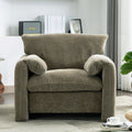 Modern Style Chenille Oversized Armchair Accent Chair Single Sofa Lounge Chair 38.6'' W For Living Room, Bedroom, Green Matcha Green Chenille