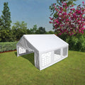 20X20 Feet Party Tent Heavy Duty Marquee Canopy Outdoor Wedding Tent Carport Events Shelter Tent For Parties Bbq With Storgae Carry Bags White Garden & Outdoor American Traditional Uv Resistant