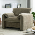 Modern Style Chenille Oversized Armchair Accent Chair Single Sofa Lounge Chair 38.6'' W For Living Room, Bedroom, Green Matcha Green Chenille