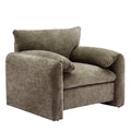Modern Style Chenille Oversized Armchair Accent Chair Single Sofa Lounge Chair 38.6'' W For Living Room, Bedroom, Green Matcha Green Chenille