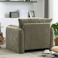 Modern Style Chenille Oversized Armchair Accent Chair Single Sofa Lounge Chair 38.6'' W For Living Room, Bedroom, Green Matcha Green Chenille