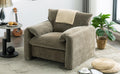 Modern Style Chenille Oversized Armchair Accent Chair Single Sofa Lounge Chair 38.6'' W For Living Room, Bedroom, Green Matcha Green Chenille