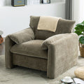 Modern Style Chenille Oversized Armchair Accent Chair Single Sofa Lounge Chair 38.6'' W For Living Room, Bedroom, Green Matcha Green Chenille