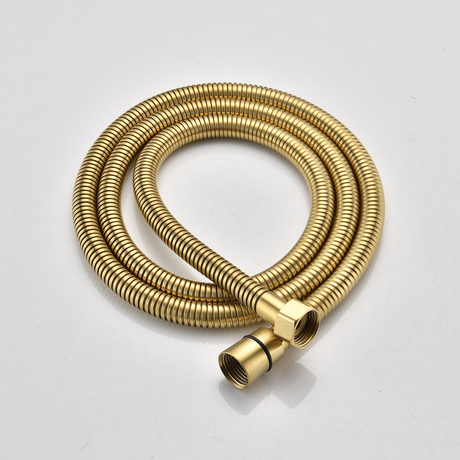 Ceiling Mounted Shower System Combo Set With Handheld And 16"Shower Head Brushed Gold Bathroom Brass