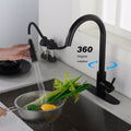 Touch Kitchen Faucet With Pull Down Sprayer Matte Black Kitchen Stainless Steel