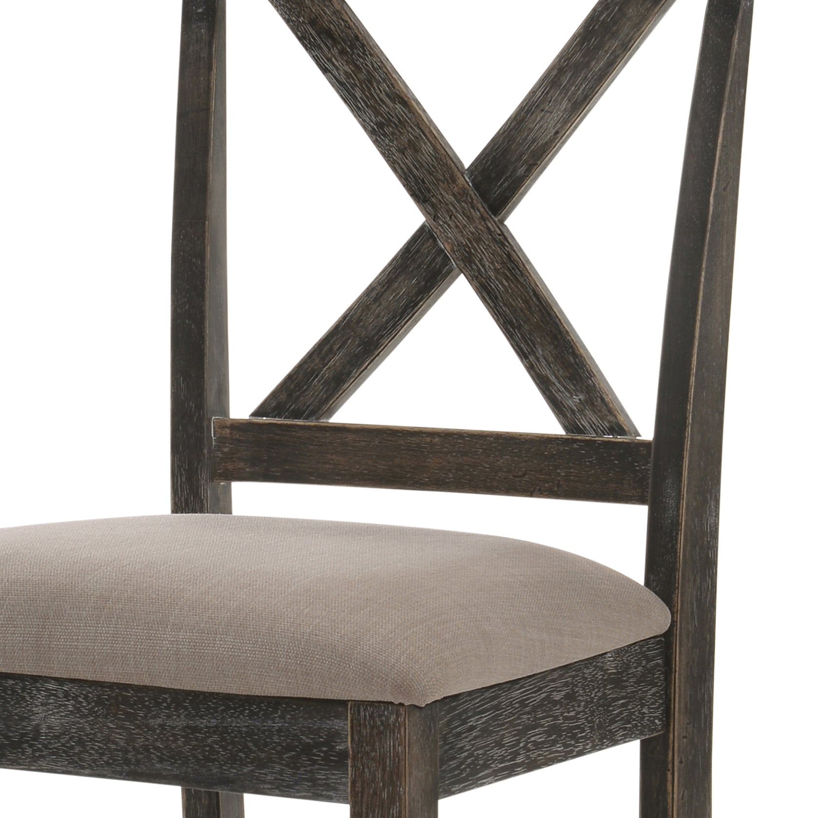 Tan And Weathered Grey Counter Height Stools With Cross Back Set Of 2 Grey Gray Dining Room Rectangular Side Chair Cross Back Set Of 2 Wood