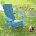 Adirondack Chairs Weather Resistant Plastic Fire Pit Chairs Adorondic Plastic Outdoor Chairs Suitable For All Outdoor Areas Seating Lifetime Blue Plastic
