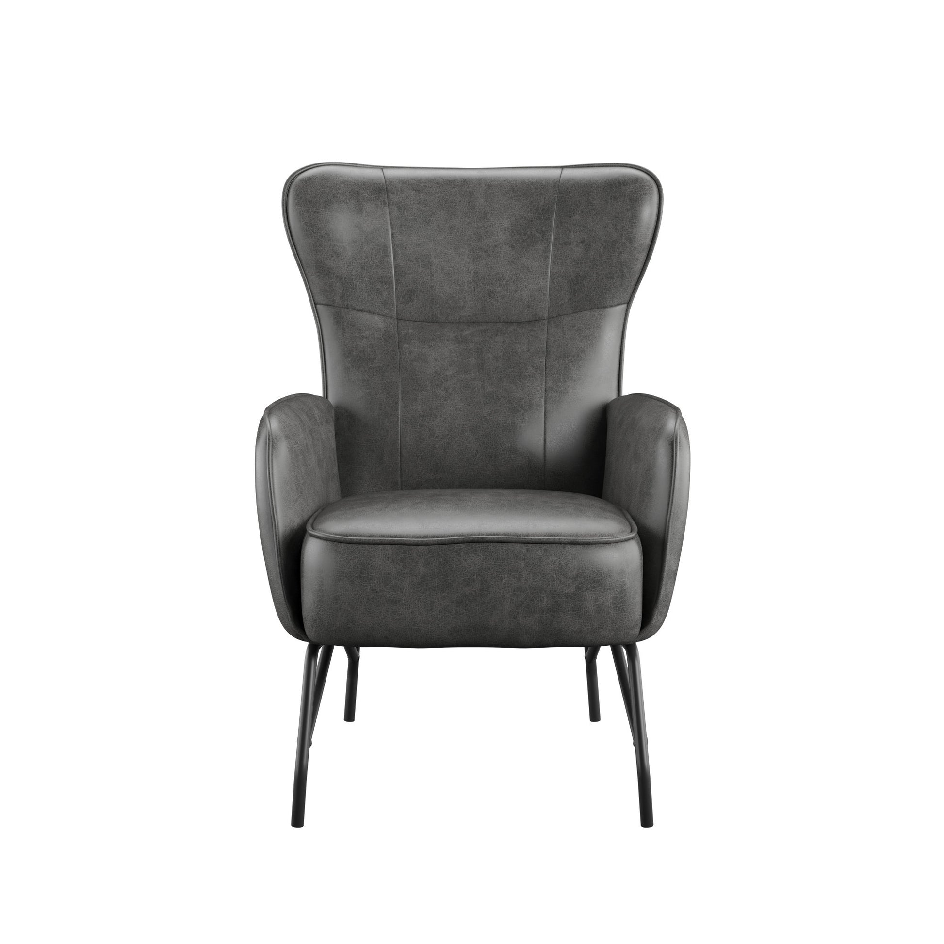 Graham Gray Accent Chair Gray Foam Engineered Wood