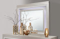 Cross Glam Champagne Mirror With Led Champagne Solid Wood Mdf