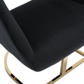 Coolmore Modern Chair With Velvet Fabric, Mid Century Chair With Wide Upholstered, Armchair For Living Room, Lounge, Bedroom Black Black Primary Living Space Foam Velvet