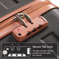 5 Piece Luggage Set With Expandable Travel Bag Includes 16