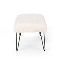 Bench White Mdf Metal