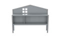 Headboard Storage Cabinet For Full Size Montessori Floor Bedgrey,Freely Collocation Grey Mdf