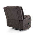 Massage Recliner Brown Fabric