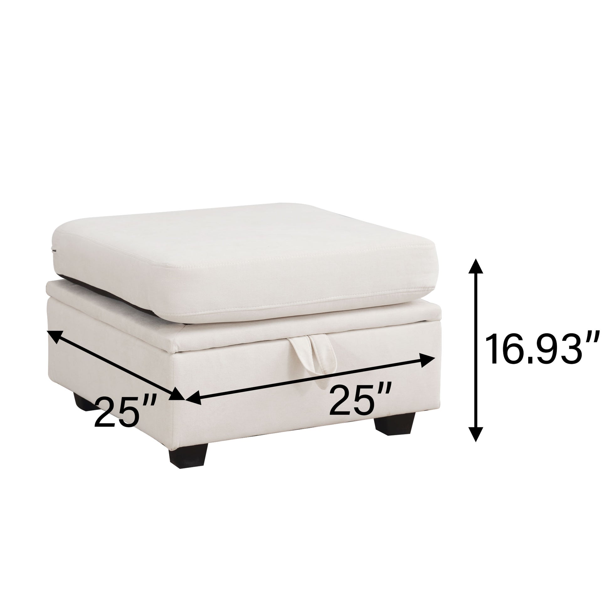 Modular Sectional Sofa, Convertible Sofa Couch With Storage, Sleeper Sectional Sofa Set, Flexible Modular Combinations Fabric Couch For Living Room Beige Wood Soft Heavy Duty Fabric
