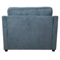 Oversized Accent Chair Comfortable Armrest Cushions, Versatile Neutral Style, Elegant Design, Durable Frame Blue Blue Polyester