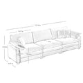 Family Sofa Set Deep Seat Sofa, Warm Sofa For Home Cinema And Living Room, One 2 Seater Sofa And One 3 Seater Sofa,Grey Corduroy Grey Corduroy 5 Seat