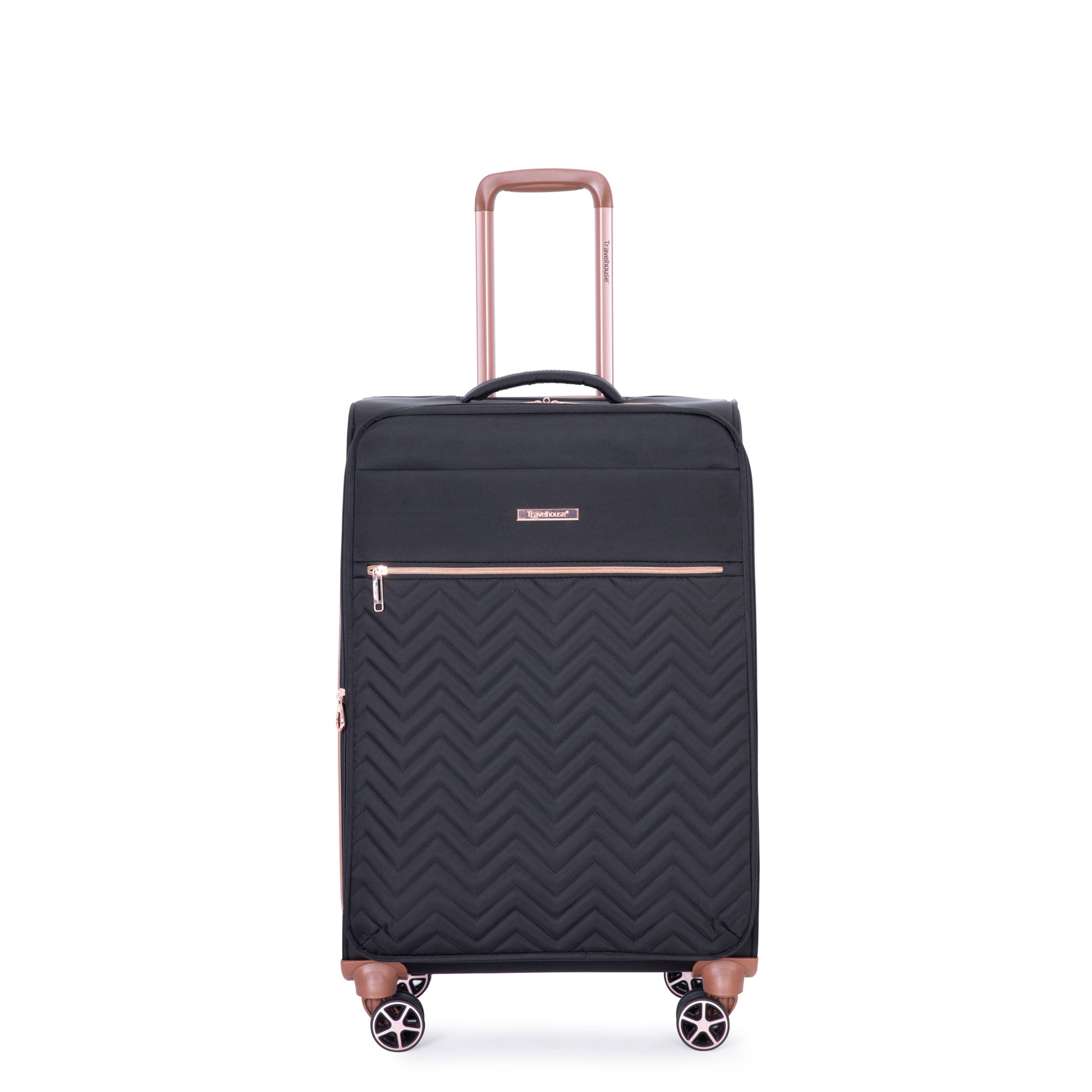 4 Piece Set 16 20 24 28 ,Softshell Suitcase Spinner Wheels Terylene Luggage Sets Carry On Suitcase Luggage Lightweight Durable Suitcase Black Black Polyester