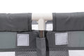 Fabric Baby Playpen, Baby Fence Play Area With Anti Slip Base Gray Fabric Metal
