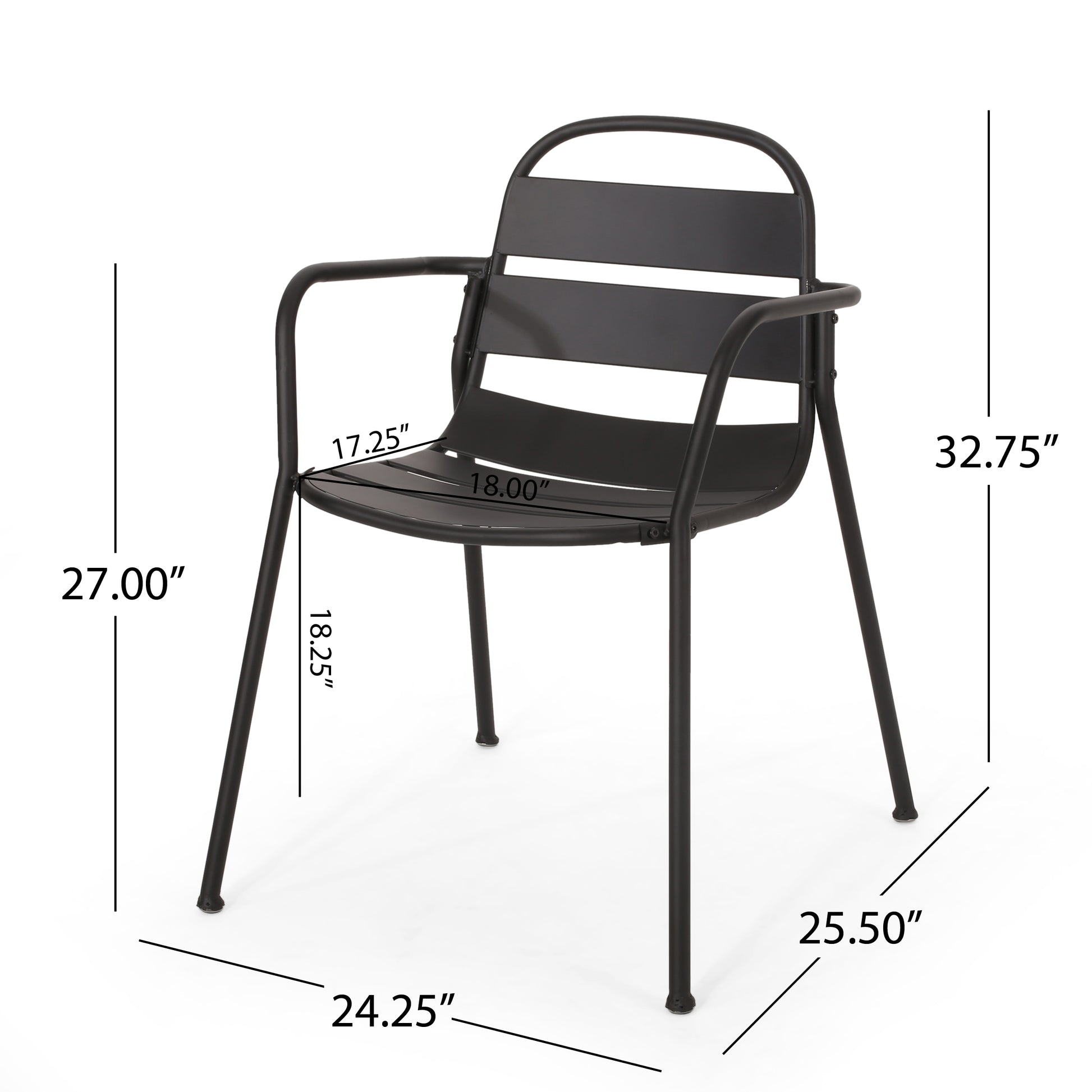 Terra Nova Bistro Set Matte Black Iron