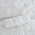7 Piece Tufted Comforter Set White Cal King California King White Polyester