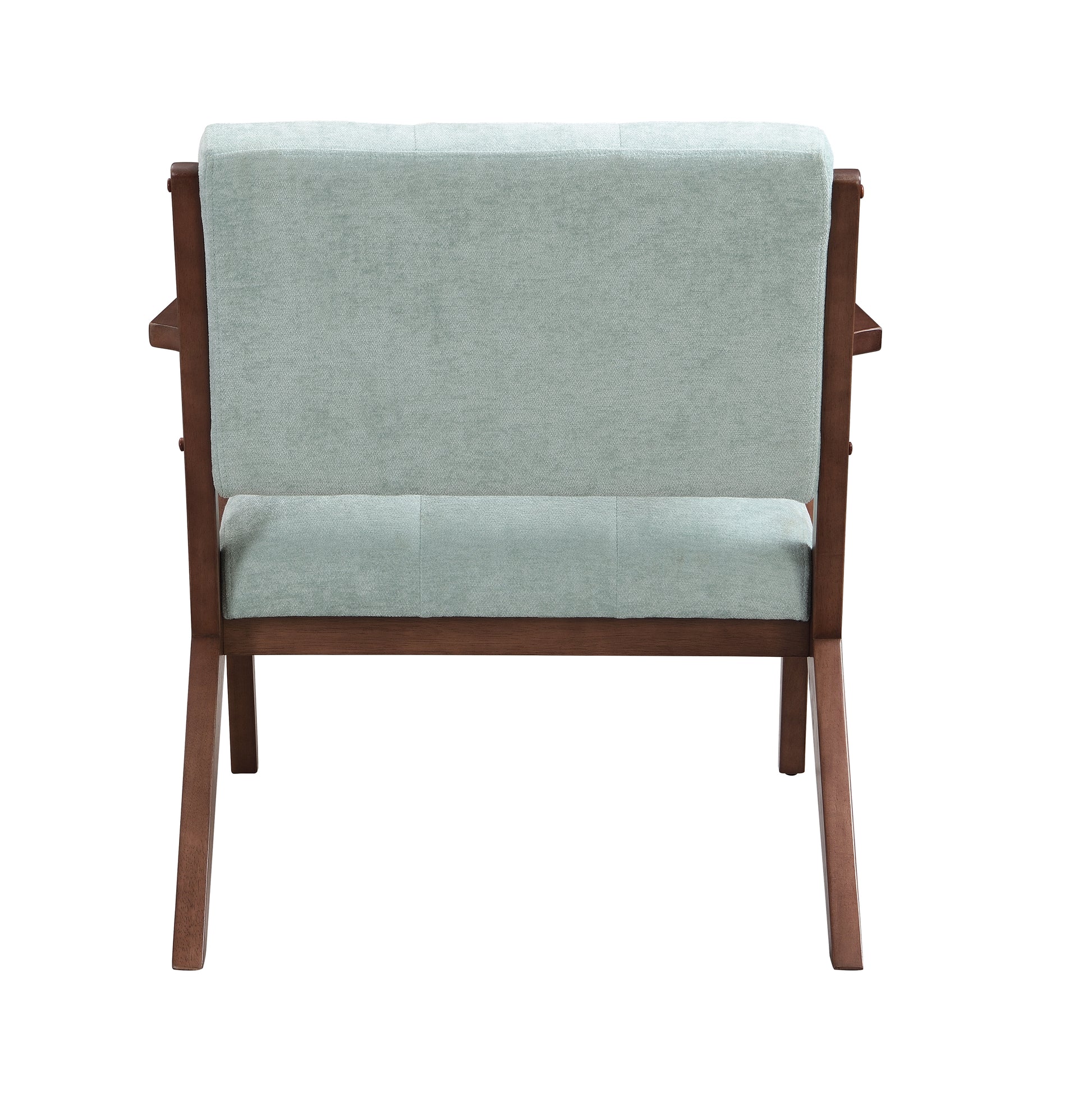 Scandi Comfort Lounge Chair Green Solid Wood Mdf