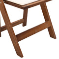 Upholstered Folding Chair, Space Saving, Easy To Carry, 4Pcs, Walnut Shelf Beige Cushion,Dining Room Natural Walnut Solid Wood