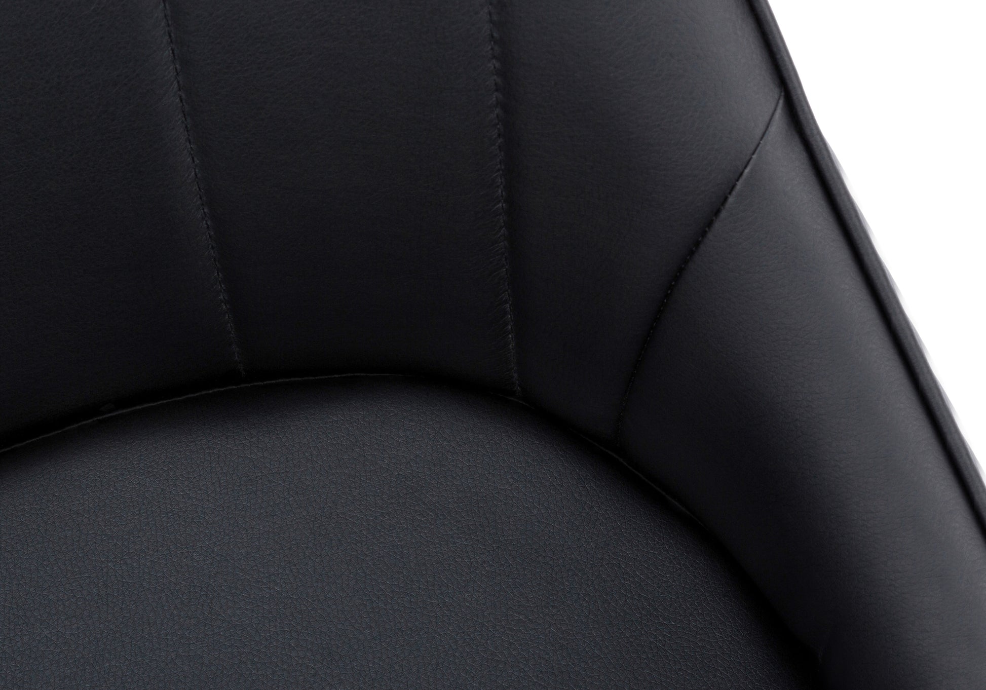 Dining Chair, Set Of 2, Side, Upholstered, Kitchen, Dining Room, Black Leather Look, Chrome Metal, Contemporary, Modern Black Foam Faux Leather