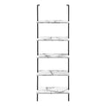 Bookshelf, Bookcase, Etagere, Ladder, 5 Tier, 72