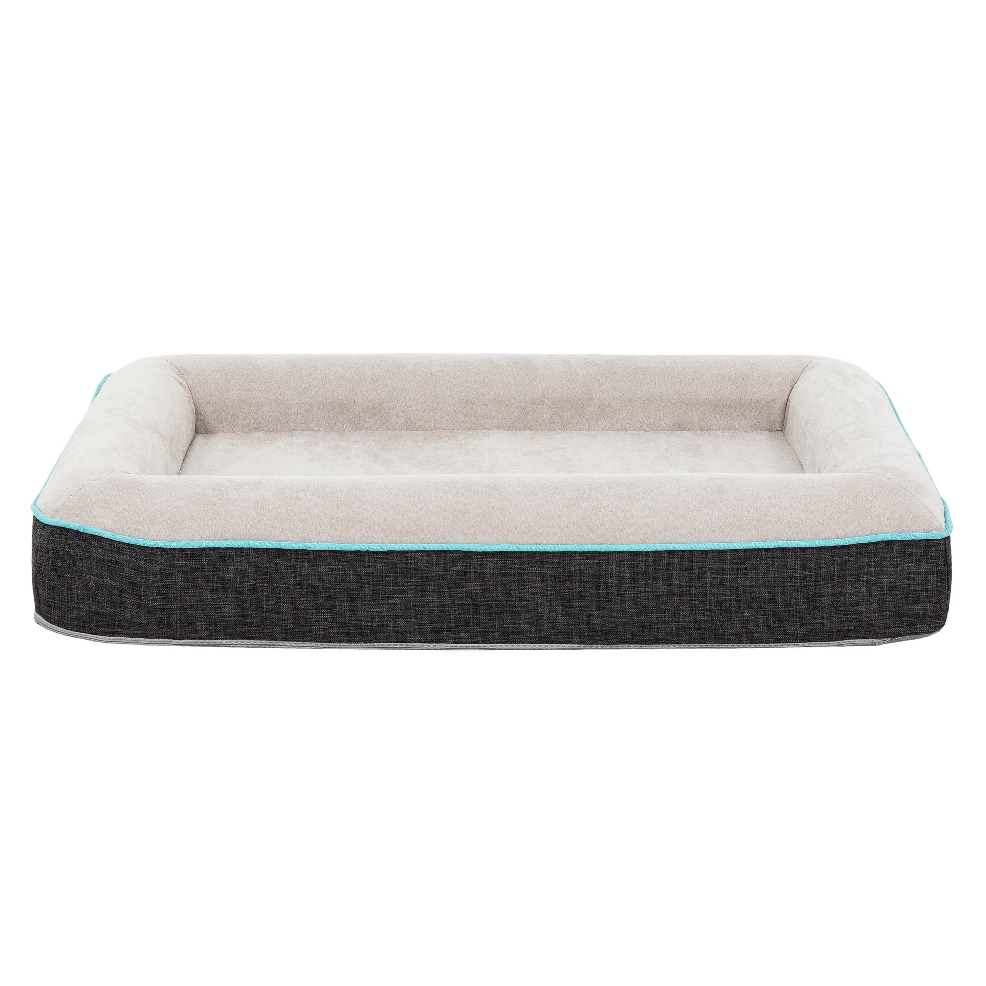 Pet Calming Small Bed Dog Cat Sleeping Soft Memory Foam Floor Bed, Waterproof, Washable Cover Multi Removable Cover Modern Dog Memory Foam Polyester