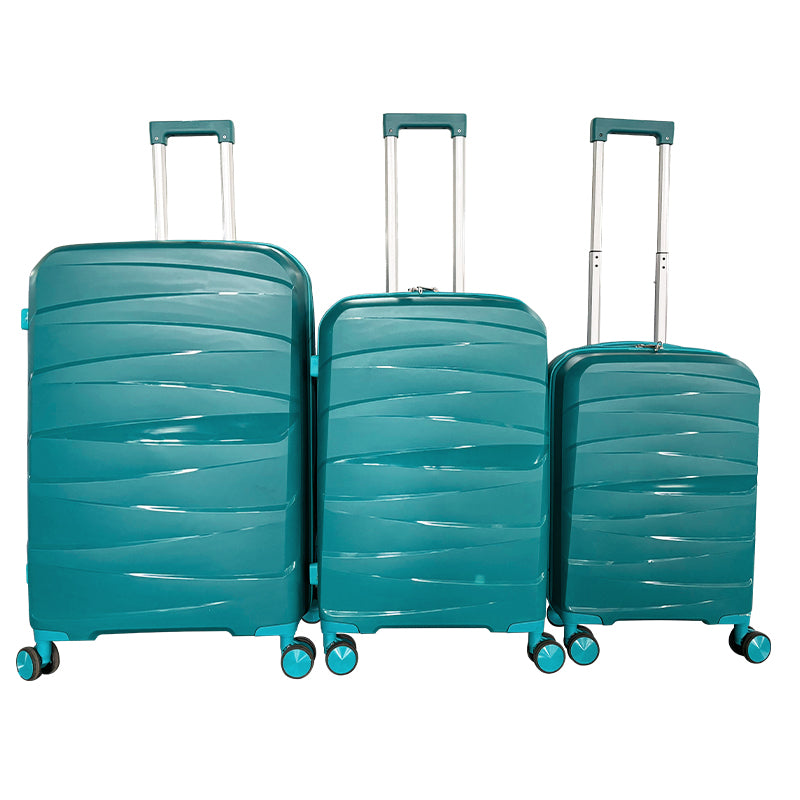 Hardside Luggage Sets 3 Pieces, Expandable Luggages Spinner Suitcase With Tsa Lock Lightweight Carry On Luggage 20Inch 24Inch 28Inch Antique Green Polypropylene