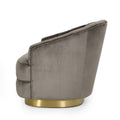 Arm Chair Grey Velvet