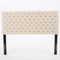Bierman Headboard Queen Beige Fabric