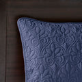 Reversible Bedspread Set Navy King Navy Cotton