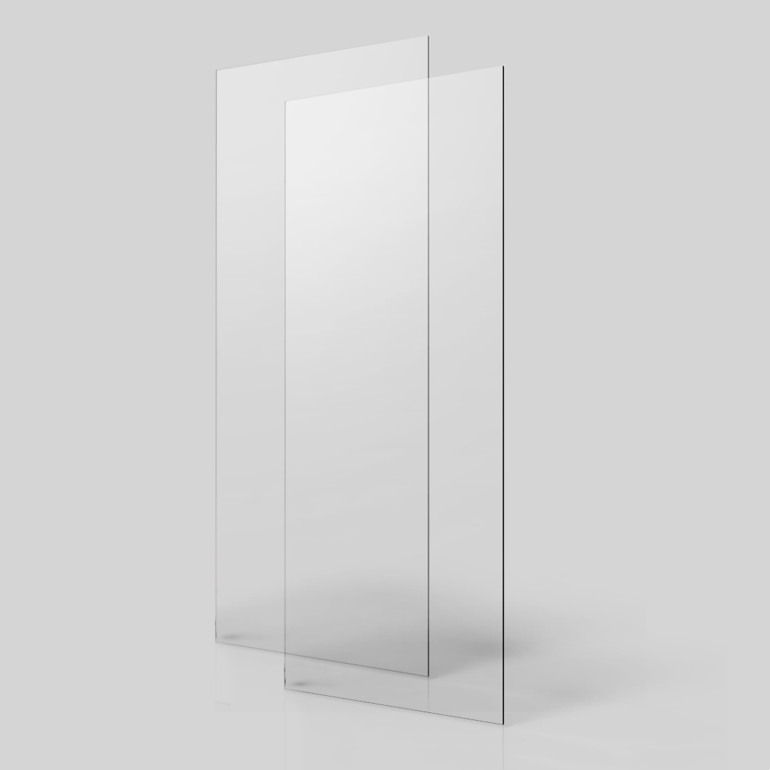 Glass Panel Only, 1 4" 6Mm Clear Tempered Glass, 24D01P06Yb Clear Tempered Glass