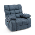 Massage Recliner Charcoal Fabric