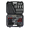 Tool Kit And Socket Wrench Set 216Pcs Basic Portable Manual Repair Tool Set For Home Use, Includes Case And Ratchet Wes And Wrenches, Suitable For Men And Women Black Carbon Steel