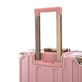 Luggage Sets 20 24 28 Inch Three Model Set, Stylish Suitcase With Aluminum Frame Password Lock, Suitable For Travel Suitcases And Suitcases Rose Gold Contemporary Aluminum,Pc